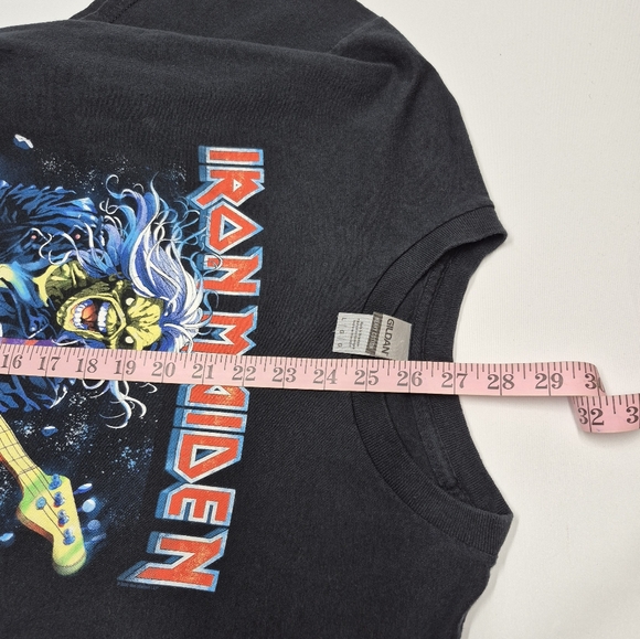 Iron Maiden Black Heavy Cotton T-Shirt  Gildan Unisex Large Legacy of the Beast - Picture 8 of 10
